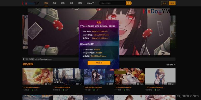 鱿鱼视频模板 MDYS12麻豆模板源码 小说网站源码模板